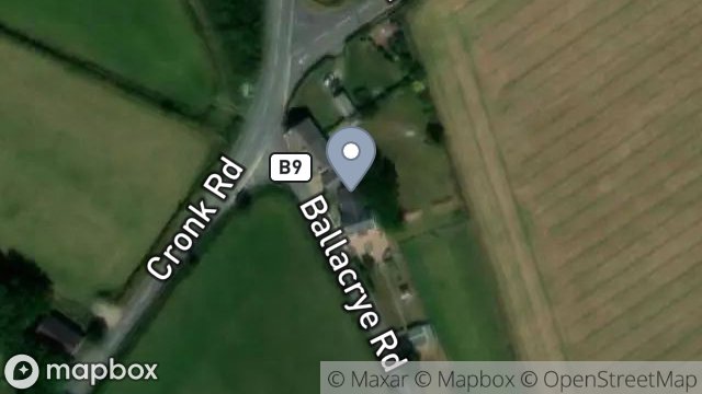 Map showing NOVA MOOAR HOUSE, THE CRONK, BALLAUGH, ISLE OF MAN, IM7 5BA