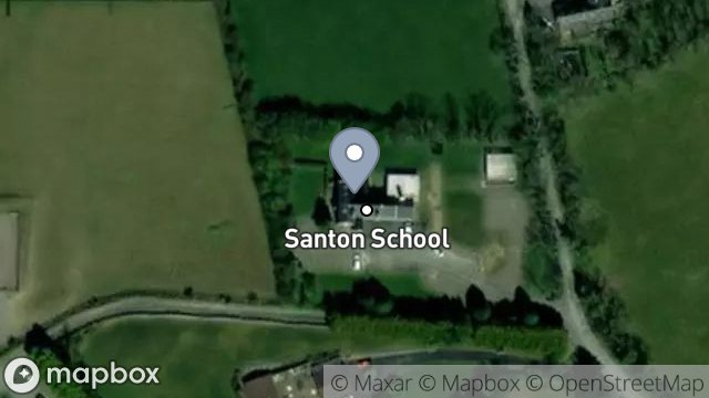 Map showing SANTON SCHOOL, SCHOOL LANE, SANTON, ISLE OF MAN, IM4 1EG