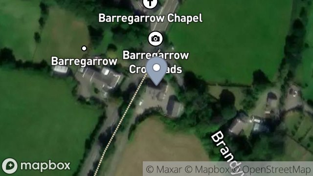 Map showing ROSE COTTAGE, BARREGARROW, KIRK MICHAEL, ISLE OF MAN, IM6 1AX