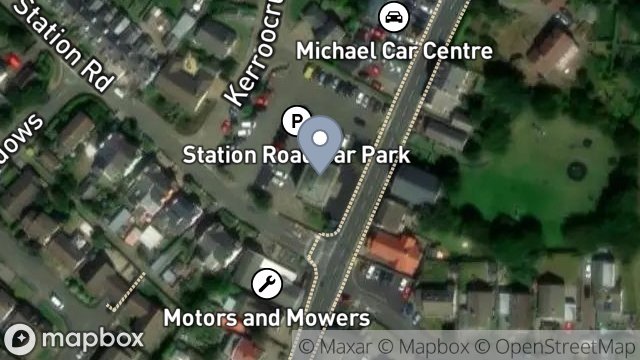 Map showing SAT SYSTEMS, 26, MAIN ROAD, KIRK MICHAEL, ISLE OF MAN, IM6 1AD