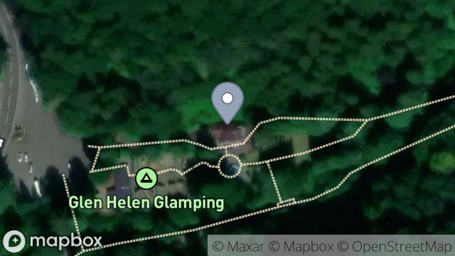 Map showing SWISS CHALET, GLEN HELEN, ST. JOHNS, ISLE OF MAN, IM4 3NP
