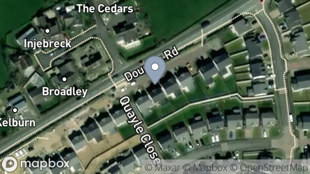 Map showing FIELD 434764, DOUGLAS ROAD, BALLASALLA, ISLE OF MAN, IM9 2BD