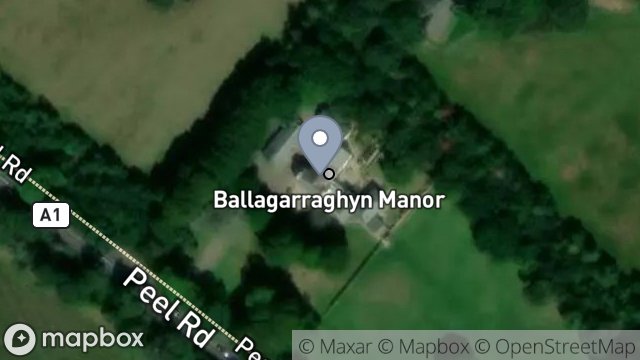 Map showing BALLAGARRAGHYN MANOR, MAIN ROAD, ST. JOHNS, ISLE OF MAN, IM4 3LH