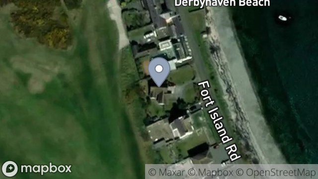 Map showing SKEDDAN VEG, FORT ISLAND ROAD, DERBYHAVEN, ISLE OF MAN, IM9 1TZ