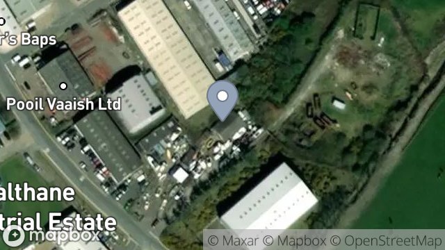 Map showing INSITUFORM TECHNOLOGY LTD, BALTHANE INDUSTRIAL ESTATE, BALTHANE, BALLASALLA, ISLE OF MAN, IM9 2AG