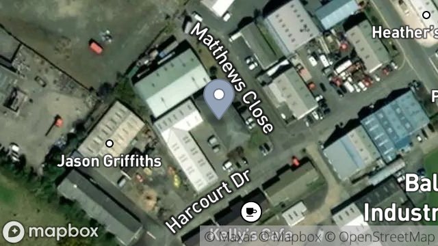 Map showing INTERNATIONAL DISTRIBUTION LTD, OPTICAL HOUSE, HARCOURT DRIVE, BALTHANE INDUSTRIAL ESTATE, BALTHANE, BALLASALLA, ISLE OF MAN, IM9 2AH