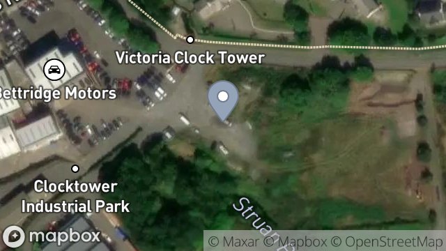 Map showing LAND ADJACENT TO, CLOCK TOWER INDUSTRIAL ESTATE, FOXDALE, ISLE OF MAN, IM4 3HP