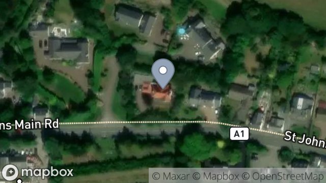 Map showing BRACKEN HILL HOUSE, BALLACRAINE, ST. JOHNS, ISLE OF MAN, IM4 3LR