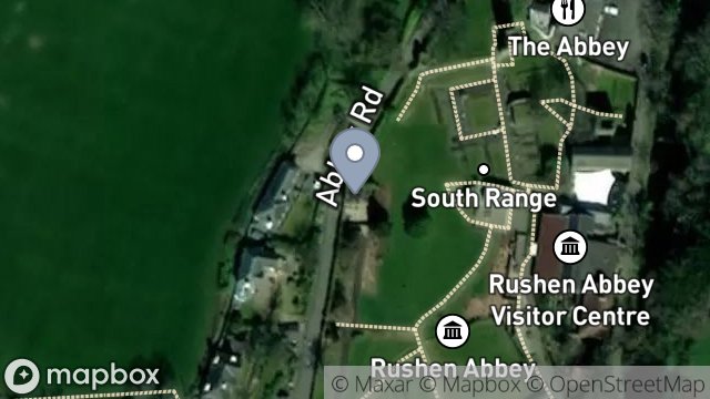 Map showing SITE WITHIN GROUNDS OF, RUSHEN ABBEY, BALLASALLA, ISLE OF MAN, IM9 3DF