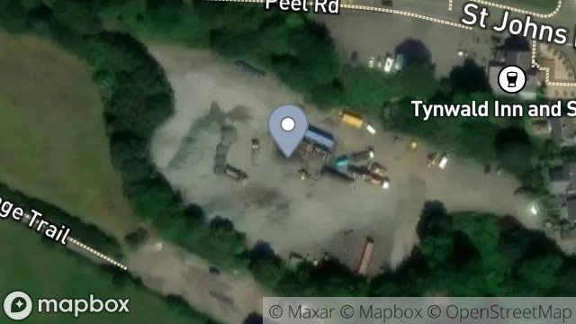 Map showing CAR-PARK, STATION ROAD, ST JOHNS, ISLE OF MAN, IM4 3NA