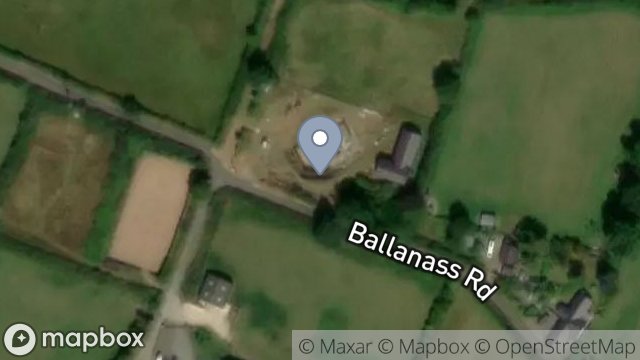 Map showing KERISTAL, BALLANASS ROAD, LOWER FOXDALE, ISLE OF MAN, IM4 3BE