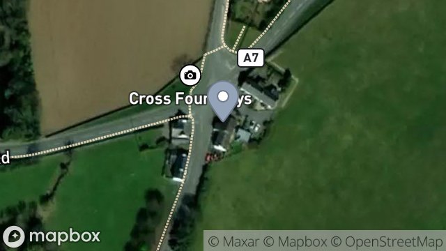 Map showing HARP INN, CROSS FOUR WAYS, BALLASALLA, ISLE OF MAN, IM9 3DH