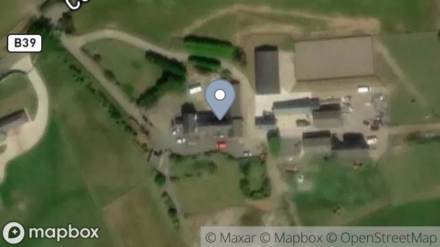 Map showing CORLEA FARM, CORLEA ROAD, BALLASALLA, ISLE OF MAN, IM9 3BA