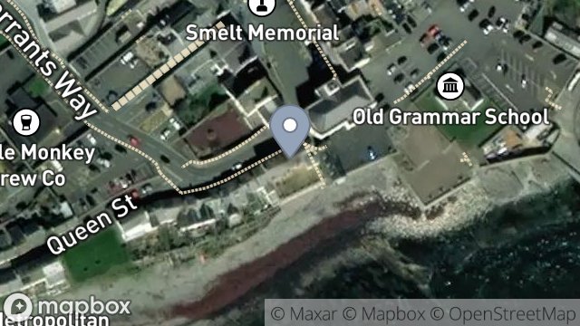 Map showing 1, QUEEN STREET, CASTLETOWN, ISLE OF MAN, IM9 1PB