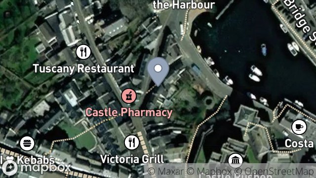 Map showing 6, BANK STREET, CASTLETOWN, ISLE OF MAN, IM9 1AT