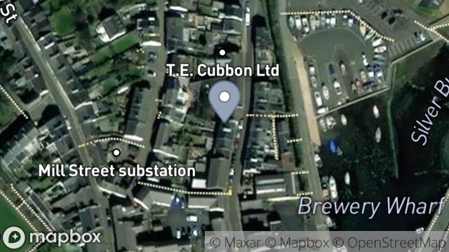 Map showing 25, HOPE STREET, CASTLETOWN, ISLE OF MAN, IM9 1AP