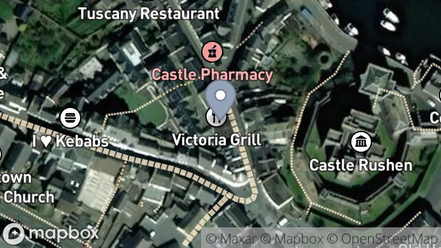 Map showing 11, MALEW STREET, CASTLETOWN, ISLE OF MAN, IM9 1AB