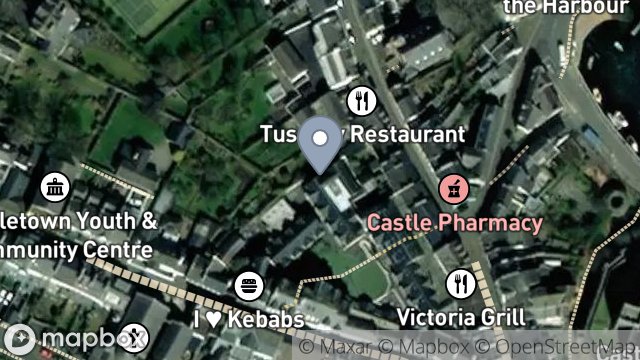 Map showing ARBORY COURT, THE COURTYARD, MALEW STREET, CASTLETOWN, ISLE OF MAN, IM9 1DQ