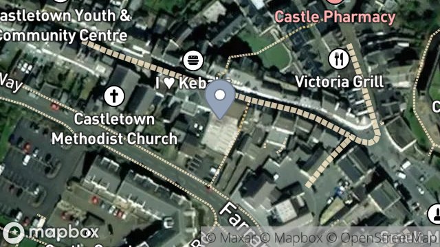 Map showing SUPERMARKET, ARBORY STREET, CASTLETOWN, ISLE OF MAN, IM9 1LH