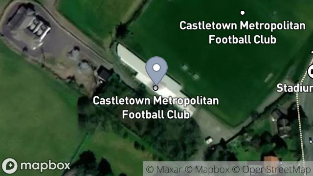 Map showing THE STADIUM, MALEW ROAD, CASTLETOWN, ISLE OF MAN, IM9 4EA