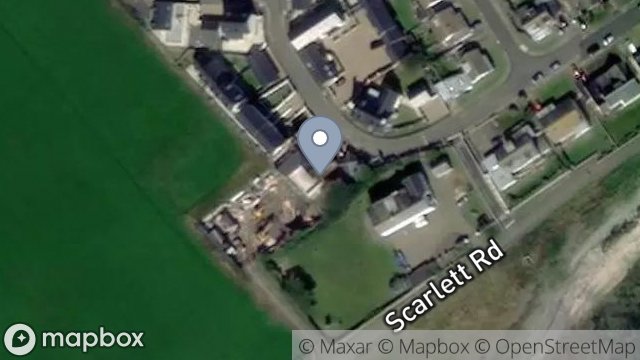 Map showing 1, KNOCK RUSHEN, SCARLETT, CASTLETOWN, ISLE OF MAN, IM9 1TQ