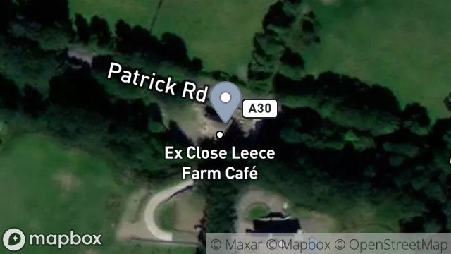 Map showing CLOSE LEECE FARM, PATRICK ROAD, ST. JOHNS, ISLE OF MAN, IM4 3BR