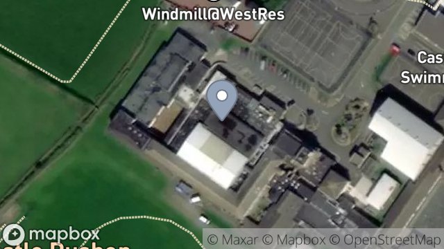 Map showing ISLE OF MAN EDUCATION, CASTLE RUSHEN HIGH SCHOOL, ARBORY ROAD, CASTLETOWN, ISLE OF MAN, IM9 1RE