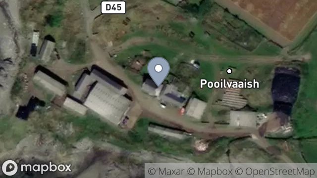 Map showing POOILVAAISH FARM, POOILVAAISH, CASTLETOWN, ISLE OF MAN, IM9 4PH