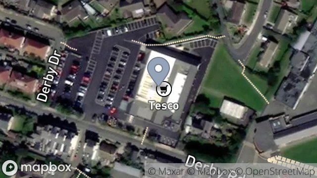 Map showing SHOPRITE LTD, DERBY ROAD, PEEL, ISLE OF MAN, IM5 1HP