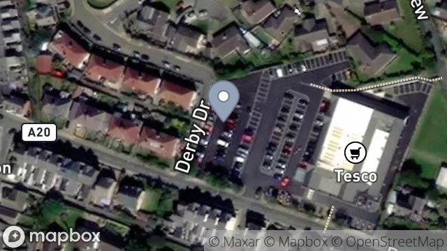 Map showing GROUP PRACTICE CENTRE, DERBY ROAD, PEEL, ISLE OF MAN, IM5 1HP