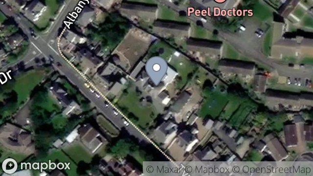 Map showing ANNEXE FLAT, BALLAWATTLEWORTH HOUSE, TYNWALD ROAD, PEEL, ISLE OF MAN, IM5 1JP