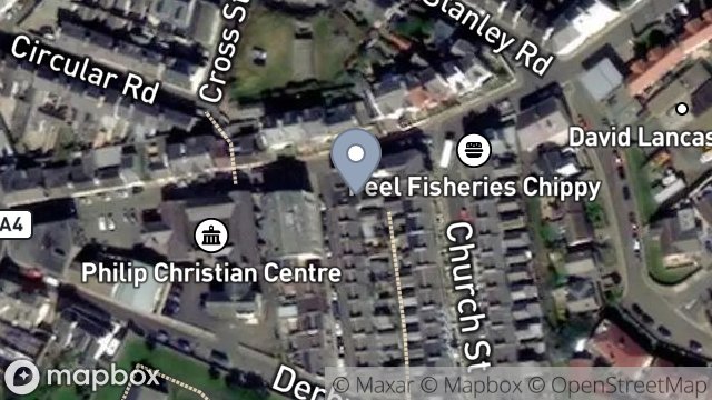 Map showing 3, MONA STREET, PEEL, ISLE OF MAN, IM5 1HJ