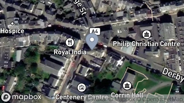 Map showing 28, ATHOLL STREET, PEEL, ISLE OF MAN, IM5 1HQ