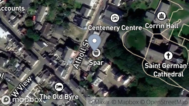 Map showing 8-10, ATHOLL STREET, PEEL, ISLE OF MAN, IM5 1HQ