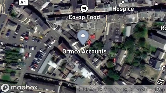Map showing SHOP, 29, DOUGLAS STREET, PEEL, ISLE OF MAN, IM5 1BA