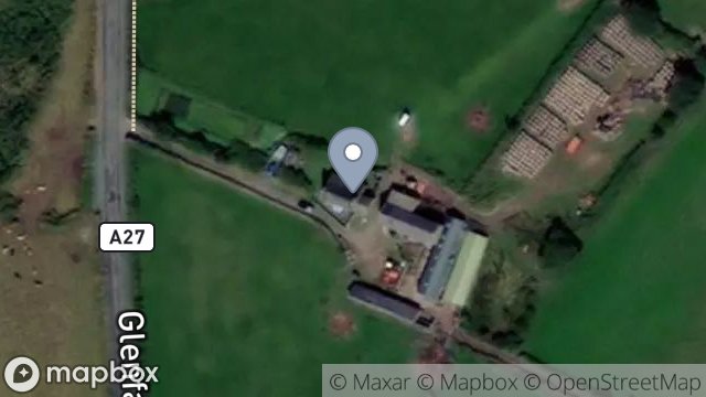 Map showing BALLATERSON FARM, GLENFABA ROAD, RAGGATT, PEEL, ISLE OF MAN, IM5 3AB