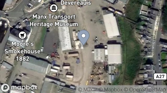 Map showing YARD, MILL ROAD, PEEL, ISLE OF MAN, IM5 1TD