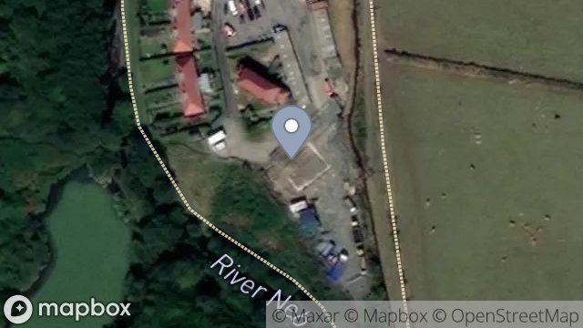 Map showing INDUSTRIAL PLOT, CLOSE CHIARN, PEEL, ISLE OF MAN, IM5 1TB