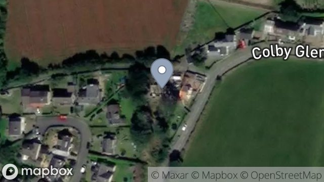 Map showing SILVERBEECH, GLEN ROAD, COLBY, ISLE OF MAN, IM9 4HW
