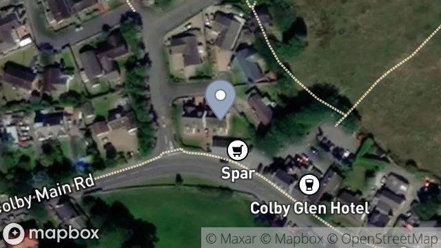 Map showing 2, BALLACRIY PARK, COLBY, ISLE OF MAN, IM9 4LS