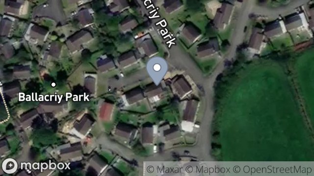 Map showing 66, BALLACRIY PARK, COLBY, ISLE OF MAN, IM9 4LY