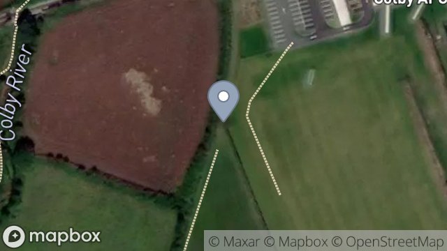 Map showing FIELD 424828 SOUTH OF COLBY STATION, STATION ROAD, COLBY, ISLE OF MAN, IM9 4NN