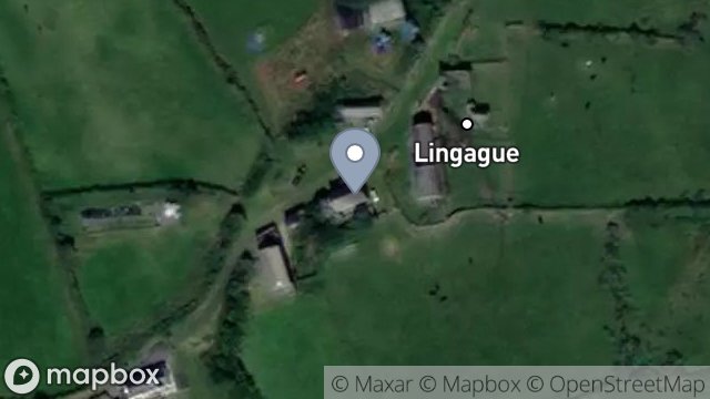 Map showing LINGAGUE FARM, BALLAKILPHERIC ROAD, COLBY, ISLE OF MAN, IM9 4BR