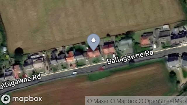 Map showing BAYVIEW, BALLAGAWNE ROAD, COLBY, ISLE OF MAN, IM9 4AX
