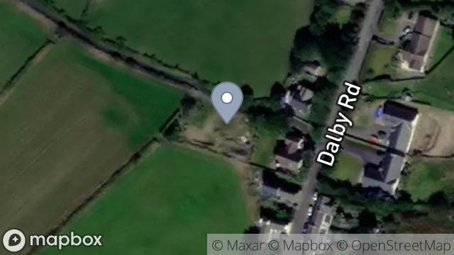 Map showing BALLACALLIN, LANE FROM  DALBY ROAD TO BALLACALLIN, DALBY, ISLE OF MAN, IM5 3BT