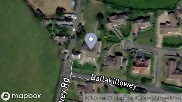 Map showing HARMONY VIEW, HILL PARK, BALLAKILLOWEY, COLBY, ISLE OF MAN, IM9 4BF