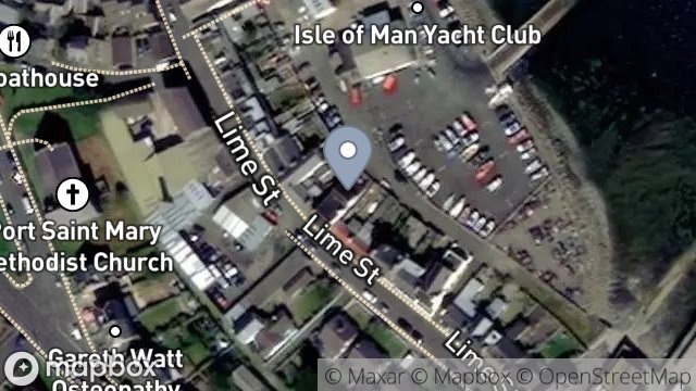 Map showing CREG-Y-LEECH, LIME STREET, PORT ST. MARY, ISLE OF MAN, IM9 5EF