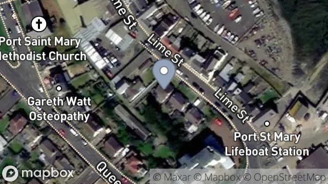 Map showing WESTWARD, LIME STREET, PORT ST. MARY, ISLE OF MAN, IM9 5EE