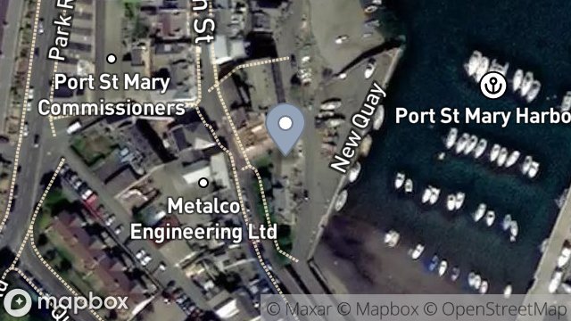 Map showing QUAY COTTAGE, SHORE ROAD UNDERWAY, PORT ST. MARY, ISLE OF MAN, IM9 5DX
