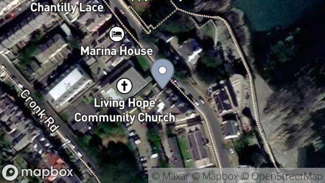 Map showing WAVE CREST, BAY VIEW ROAD, PORT ST. MARY, ISLE OF MAN, IM9 5AQ